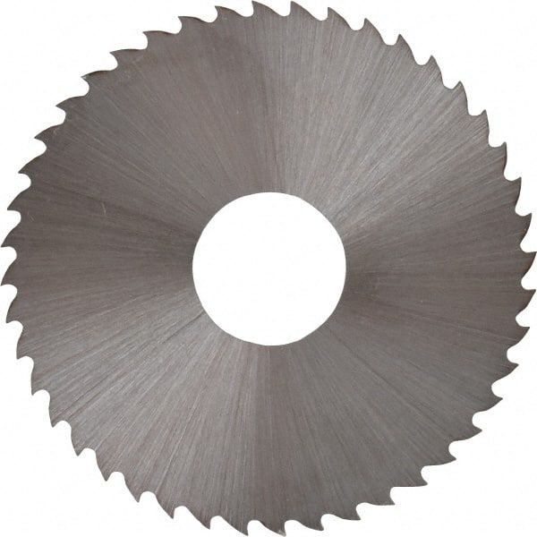 Controx - 1-3/4" Diam x 0.02" Blade Thickness x 1/2" Arbor Hole Diam, 44 Tooth Slitting and Slotting Saw - Arbor Connection, Right Hand, Uncoated, High Speed Steel, 15° Rake, Concave Ground - Exact Tooling