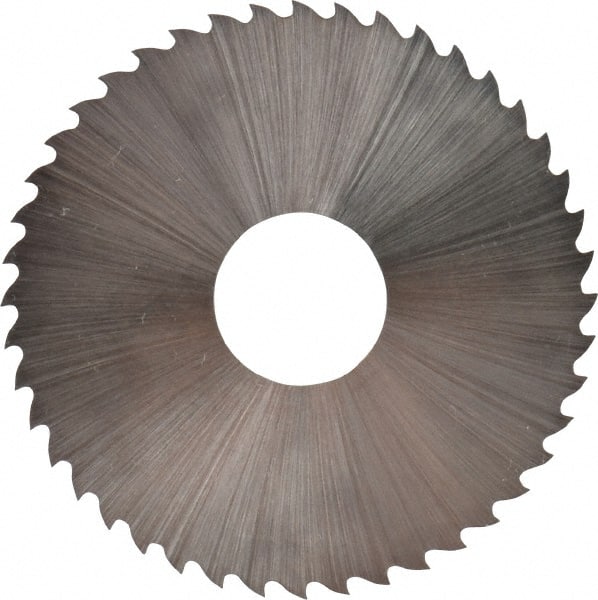 Controx - 1-3/4" Diam x 0.0313" Blade Thickness x 1/2" Arbor Hole Diam, 44 Tooth Slitting & Slotting Saw - Arbor Connection, Right Hand, Uncoated, M2 High Speed Steel, 15° Rake, Concave Ground - Exact Tooling