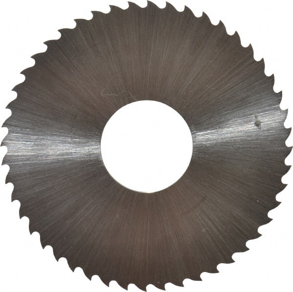 Controx - 2" Diam x 0.0313" Blade Thickness x 5/8" Arbor Hole Diam, 48 Tooth Slitting & Slotting Saw - Arbor Connection, Right Hand, Uncoated, M2 High Speed Steel, 15° Rake, Concave Ground - Exact Tooling