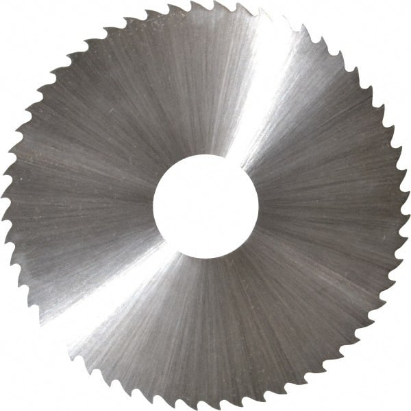 Controx - 2-1/2" Diam x 0.025" Blade Thickness x 5/8" Arbor Hole Diam, 56 Tooth Slitting & Slotting Saw - Arbor Connection, Right Hand, Uncoated, M2 High Speed Steel, 15° Rake, Concave Ground - Exact Tooling
