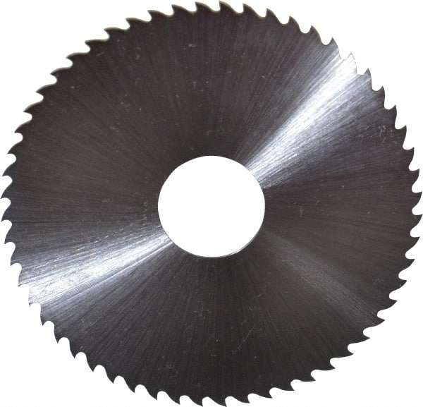 Controx - 2-1/2" Diam x 0.0313" Blade Thickness x 5/8" Arbor Hole Diam, 56 Tooth Slitting & Slotting Saw - Arbor Connection, Right Hand, Uncoated, M2 High Speed Steel, 15° Rake, Concave Ground - Exact Tooling
