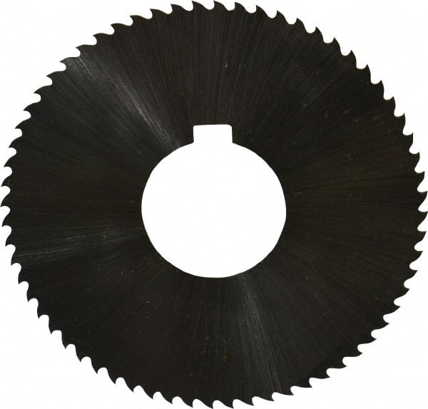 Controx - 3" Diam x 0.0313" Blade Thickness x 1" Arbor Hole Diam, 64 Tooth Slitting & Slotting Saw - Arbor Connection, Right Hand, Uncoated, M2 High Speed Steel, 15° Rake, Concave Ground - Exact Tooling