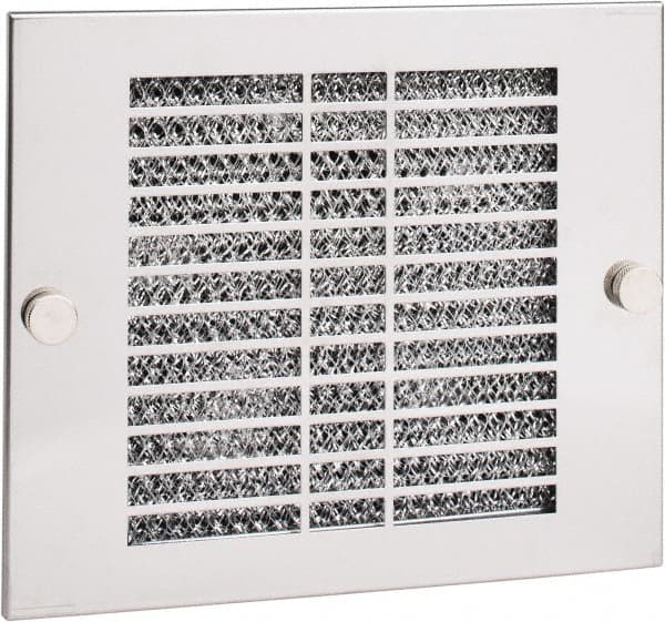 Cooper B-Line - 220 CFM, 3,300 RPM, Enclosure Cooling Fan Package - 8-7/8 Inch Wide x 3 Inch Deep x 7-5/8 Inch High, 33 W, 115 VAC, Stainless Steel Grill, Steel Enclosure - Exact Tooling