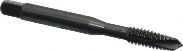 OSG - 1/4-20 UNC, 3 Flute, Oxide Finish, Vanadium High Speed Steel Spiral Point Tap - Plug Chamfer, Right Hand Thread, 2-1/2" OAL, 1" Thread Length, 0.255" Shank Diam, 2B Class of Fit, Series 280 - Exact Tooling