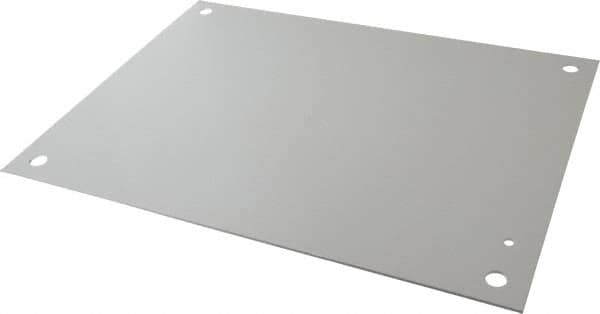 Cooper B-Line - 13" OAW x 17" OAH Powder Coat Finish Electrical Enclosure Nonperforated Panel - 20" x 16" Box, 12 Gauge Steel, Use with 20166RHC - Exact Tooling