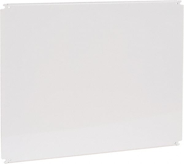 Cooper B-Line - 22" OAW x 28" OAH Powder Coat Finish Electrical Enclosure Nonperforated Panel - 30" x 24" Box, 12 Gauge Steel, Use with 243010-SD/24308-SD/302410-SD/302410-SDW/302412-SD/302412-SDW/302420-SD/302420-SDW/30248-FM/30248-SD/30248-SDW - Exact Tooling
