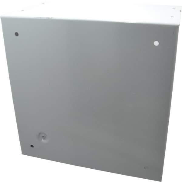 Cooper B-Line - Steel Junction Box Enclosure Screw Flat Cover - NEMA 1, 10" Wide x 10" High x 6" Deep - Exact Tooling