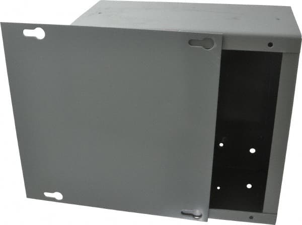 Cooper B-Line - Steel Junction Box Enclosure Screw Flat Cover - NEMA 1, 8" Wide x 8" High x 4" Deep - Exact Tooling