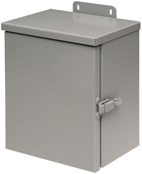 Cooper B-Line - Steel Junction Box Enclosure Hinge Flat Cover - NEMA 3R, 24" Wide x 30" High x 8" Deep, Rainproof - Exact Tooling