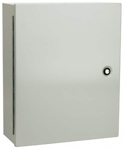 Cooper B-Line - Steel Standard Enclosure Hinge Flat Cover - NEMA 1, 16" Wide x 20" High x 6-5/8" Deep - Exact Tooling