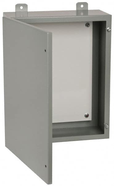 Cooper B-Line - Steel Standard Enclosure Hinge Flat Cover - NEMA 12, 13, 16" Wide x 20" High x 7" Deep, Dirt-tight & Dust-tight - Exact Tooling