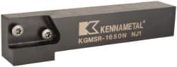 Kennametal - KGMS, Right Hand, Indexable Grooving Tool Holder - 25.4mm Shank Height, 25.4mm Shank Width, 139.9mm OAL - Exact Tooling