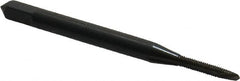 OSG - #1-72 UNF, 2 Flute, Oxide Finish, High Speed Steel Spiral Point Tap - Plug Chamfer, Right Hand Thread, 1-11/16" OAL, 3/8" Thread Length, 0.141" Shank Diam, 2B Class of Fit, Series 105 - Exact Tooling