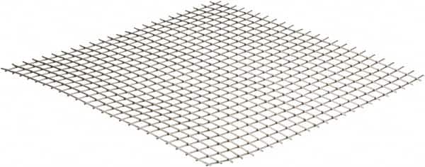 Value Collection - 16 Gage, 0.063 Inch Wire Diameter, 2 x 2 Mesh per Linear Inch, Stainless Steel, Welded Fabric Wire Cloth - 0.437 Inch Opening Width, 12 Inch Wide x 12 Inch Stock Length - Exact Tooling