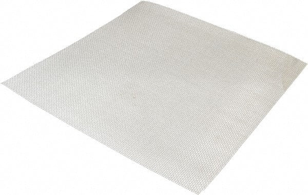 Value Collection - 26 Gage, 0.018 Inch Wire Diameter, 12 x 12 Mesh per Linear Inch, Stainless Steel, Milling Grade Wire Cloth - 0.0653 Inch Opening Width, 12 Inch Wide x 12 Inch Stock Length - Exact Tooling