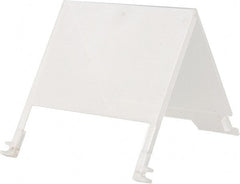 Quantum Storage - 5" Wide x 3" High, Clear Bin Label Holder - Use with Quantum Storage Systems - Stack Nest Totes - Exact Tooling