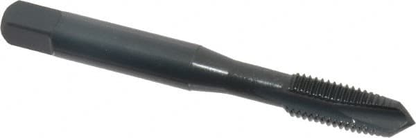 OSG - 5/16-24 UNF, 3 Flute, Oxide Finish, Powdered Metal Spiral Point Tap - Plug Chamfer, Right Hand Thread, 2-23/32" OAL, 1-1/8" Thread Length, 0.318" Shank Diam, Series 312 - Exact Tooling