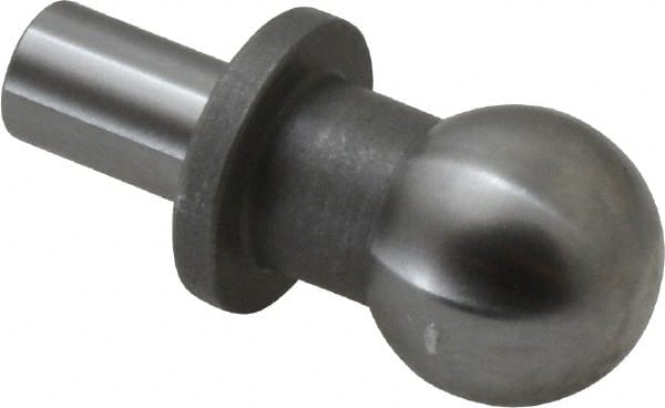 Gibraltar - 12mm Ball Diam, 6mm Shank Diam, Steel Inspection Tooling Ball - Thread Shank, 22mm Ball Center to Shank Bottom, 12mm Ball Center to Shoulder Bottom, with Shoulder - Exact Tooling