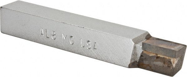 Accupro - 1/2 x 1/2" Shank, Square Shoulder Turning Single Point Tool Bit - AL-8, Grade Micrograin - Exact Tooling