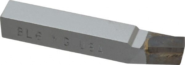 Accupro - 3/8 x 3/8" Shank, Lead Angle Turning Single Point Tool Bit - BL-6, Grade Micrograin - Exact Tooling