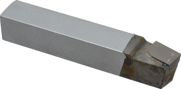 Accupro - 3/4 x 3/4" Shank, Lead Angle Turning Single Point Tool Bit - BR-12, Grade Micrograin - Exact Tooling