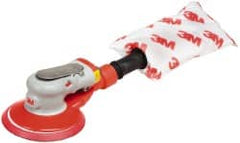3M - 10,000 OPM, 17 CFM Air Consumption, 90 psi Air Pressure, Palm Air Orbital Sander - Round Pad, - Exact Tooling