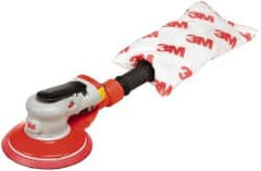 3M - 10,000 OPM, 17 CFM Air Consumption, 90 psi Air Pressure, Palm Air Orbital Sander - Round Pad, - Exact Tooling