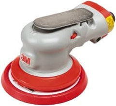 3M - 12,000 OPM, 17 CFM Air Consumption, 90 psi Air Pressure, Palm Air Orbital Sander - Round Pad, - Exact Tooling