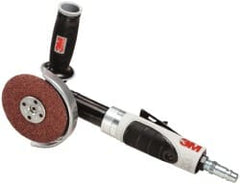 3M - 4-1/2" Wheel Diam, 12,000 RPM, Pneumatic Angle & Disc Grinder - 5/8-11 Spindle, 35 CFM - Exact Tooling