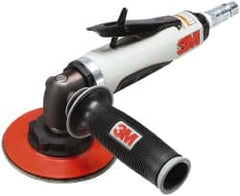 3M - 4 to 5" Disc, 12,000 RPM, Pneumatic Handheld Disc Sander - 3/8 NPT Inlet, 1 hp, 90 psi - Exact Tooling