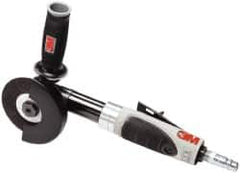 3M - 4" Wheel Diam, 18,000 RPM, Pneumatic Cutoff & Cutoff-Grinder Tool - Right Angle Handle, 3/8 NPT Inlet - Exact Tooling