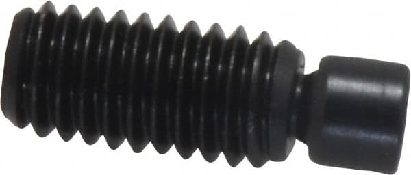 Gibraltar - 3/8-16, 1" OAL, Alloy Steel, Swivel Pad - Black Oxide Finish, 0.293" Pad Diam, 3/4" Thread Length, 7.5° Swivel Angle, 3/16" Hex Key - Exact Tooling