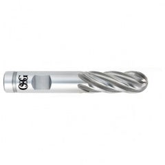 1/2" Dia. - 3-1/4" OAL - VC10-Ball End HP End Mill-4 FL - Exact Tooling