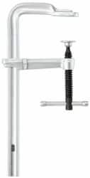 Bessey - 4-3/4" Deep Throat, 24" Max Capacity, Standard Sliding Arm Clamp - 1,200 Lb Clamping Pressure, 0.7" Spindle Diam - Exact Tooling