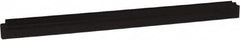 Vikan - 24" Rubber Blade Squeegee Refill - Double Edge, Black, Plastic Holder - Exact Tooling