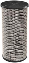 Dupont - 4" OD, 5µ, Spun-Wound Polypropylene & Universal Heavy Duty Carbon Wrap 2 Phase Cartridge Filter - 10" Long, Reduces Sediments, Tastes, Odors & Chlorine - Exact Tooling