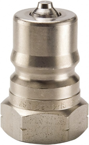 Parker - 7/8-14 SAE ORB 303 Stainless Steel Hydraulic Hose Female Straight Thread Nipple - 1,500 psi, 12 GPM, Series 60 - Exact Tooling