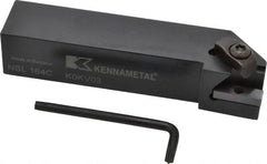 Kennametal - External Thread, Left Hand Cut, 25.4mm Shank Width x 25.4mm Shank Height Indexable Threading Toolholder - 127mm OAL, N.4L Insert Compatibility, NS Toolholder, Series Top Notch - Exact Tooling