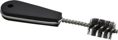 Value Collection - 1-1/4" Long x 7/8" Diam Steel Hand Pipe Brush - Single Spiral, 160mm OAL, 0.2" Wire Diam, 0.213" Shank Diam - Exact Tooling