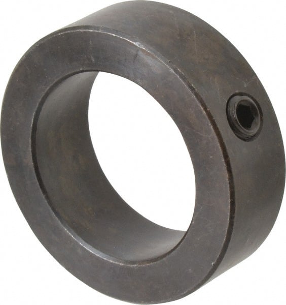 Climax Metal Products - 1-11/16" Bore, Steel, Set Screw Shaft Collar - 2-1/2" Outside Diam, 13/16" Wide - Exact Tooling