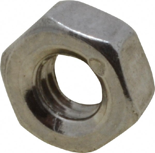 Value Collection - M3x0.50 Metric Coarse Stainless Steel Right Hand Hex Nut - 5.5mm Across Flats, 2.4mm High, Uncoated - Exact Tooling