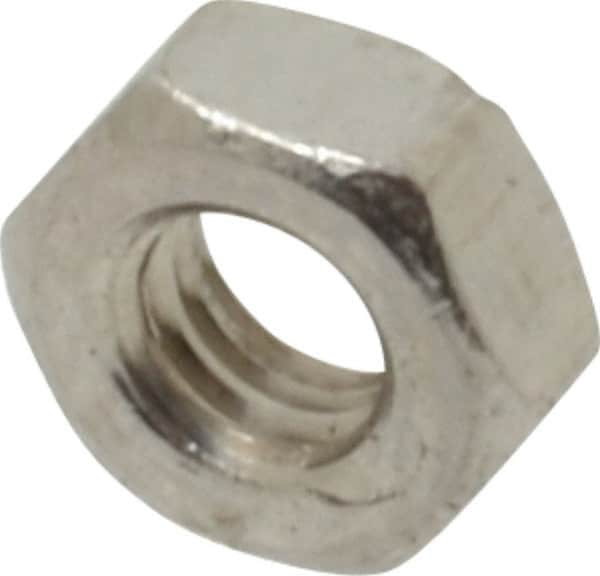 Value Collection - M3.5x0.60 Metric Coarse Stainless Steel Right Hand Hex Nut - 6mm Across Flats, 2.8mm High, Uncoated - Exact Tooling