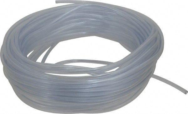 Parker - 3/16" ID x 1/4" OD, 1/32" Wall Thickness, 100' Long, Vinyl Tube - Clear, 22 Max psi, -40 to 150°F - Exact Tooling