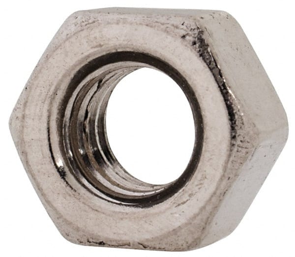 Value Collection - M6x1.00 Metric Coarse Stainless Steel Right Hand Heavy Hex Nut - 10mm Across Flats, 6mm High, Uncoated - Exact Tooling