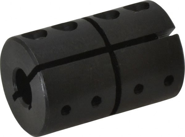 Climax Metal Products - 3/8" Bore, Steel, One Piece Clamping Shaft Collar - 1-1/16" Outside Diam, 1-5/8" Wide - Exact Tooling