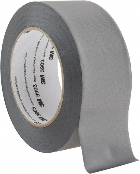 3M - 2" x 50 Yds Gray Duct Tape - 6.5 mil, Rubber Adhesive, Vinyl Backing, 12.6 Lb/ln Tensile Strength, 200°F Max, Series 3903 - Exact Tooling