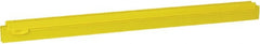 Vikan - 24" Rubber Blade Squeegee Refill - Double Edge, Yellow, Plastic Holder - Exact Tooling