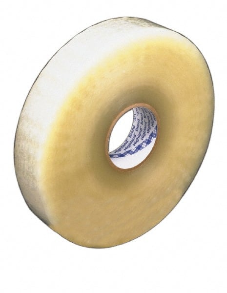 3M - 2" x 1,000 Yd Natural (Color) Rubber Adhesive Sealing Tape - Polypropylene Film Backing, 1.9 mil Thick, 44 Lb Tensile Strength, Series 371 - Exact Tooling