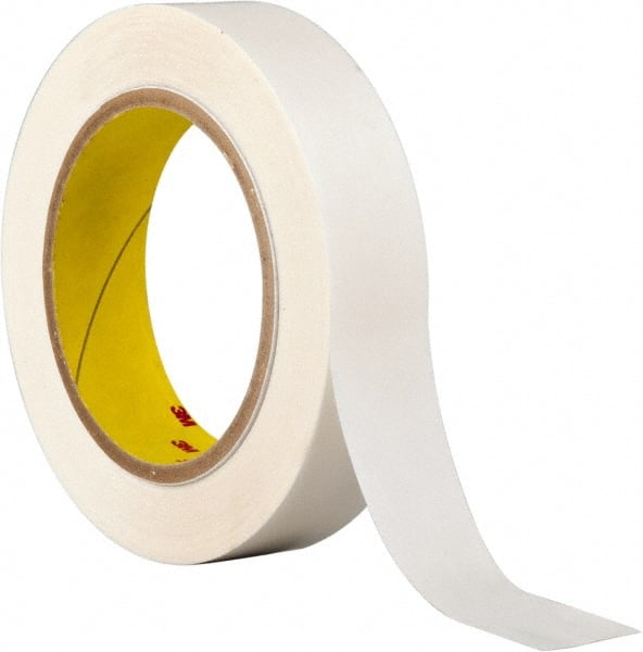 3M - 1" x 36 Yd Acrylic Adhesive Double Sided Tape - 3.9 mil Thick, Clear, Polyester Film Liner, Continuous Roll, Series 444 - Exact Tooling
