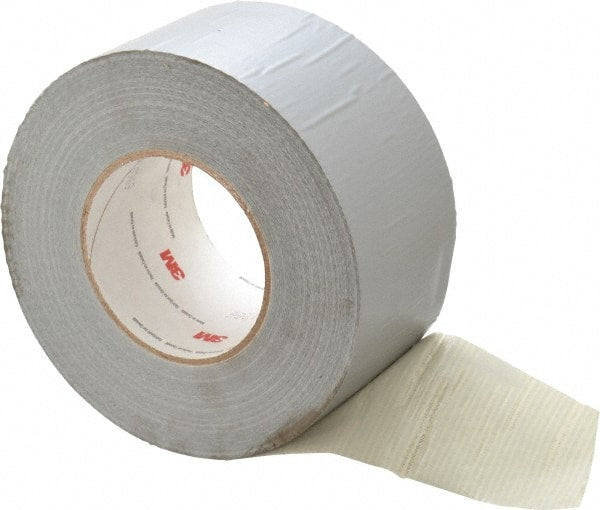 3M - 3" x 55m Silver Duct Tape - 10.7 mil, Rubber Adhesive, Polyethylene Film Backing, 32 Lb/ln Tensile Strength, 200°F Max, Series 6969 - Exact Tooling